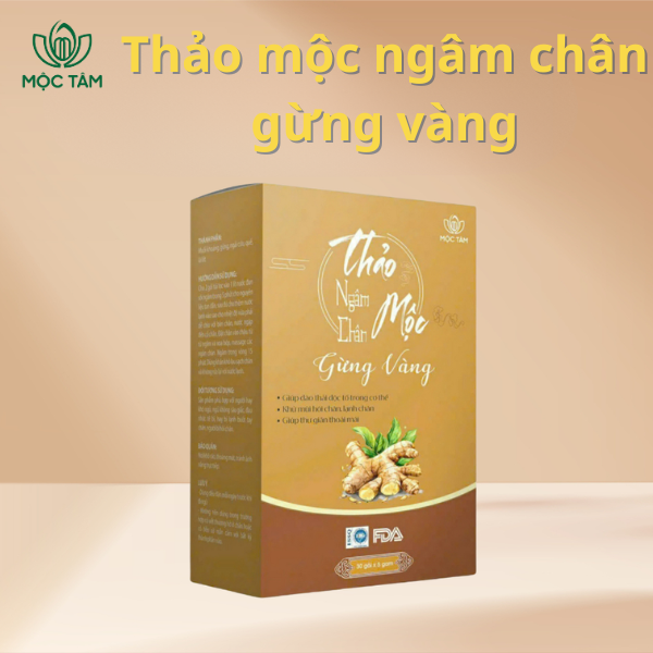 Thảo Mộc Ngâm Chân Gừng Vàng Mộc Tâm