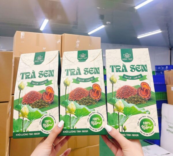 Trà sen gạo lức linh chi Mộc Tâm