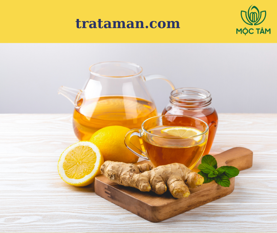 Trà gừng nóng dễ làm gần gũi