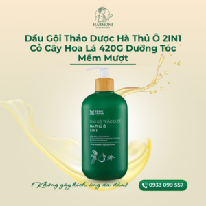 Dầu Gội Thảo Dược Hà Thủ Ô 2IN1 Cỏ Cây Hoa Lá 420G Dưỡng Tóc Mềm Mượt