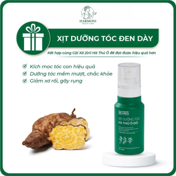 Công dụng xịt dưỡng tóc Hà thủ ô đỏ Cỏ Cây Hoa Lá 100g ngăn tóc gãy rụng - kích mọc tóc