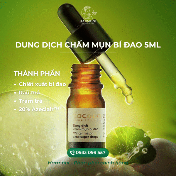 Dung dịch chấm mụn bí đao chiết xuất bí đao, tràm trà và rau má – dịu nhẹ, an toàn cho da mụn