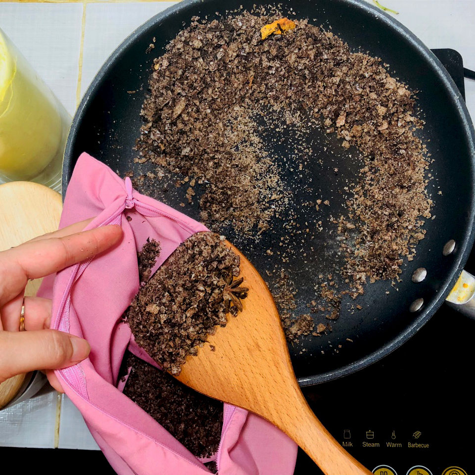 túi muối thảo mộc lamom