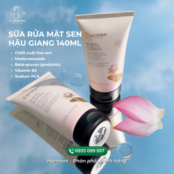 Sữa rửa mặt sen hậu giang chiết xuất sen tươi hậu giang lành tính