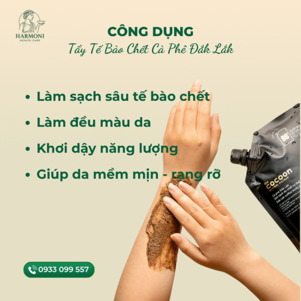 Sản phẩm giúp làm mềm da, loại bỏ tế bào chết, hỗ trợ sáng da và đều màu