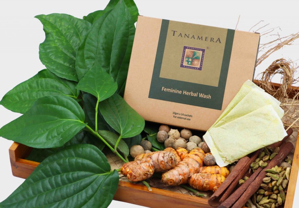 Thảo mộc xông vùng kín Tanamera có thành phần tự nhiên, an toàn và lành tính